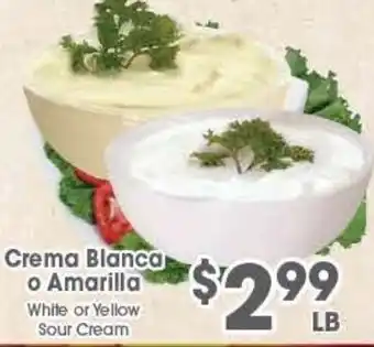 Crema Blanca o Amarilla