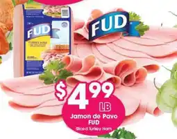 Arteagas Food Center Fud Sliced Turkey Ham offer