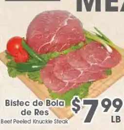 Arteagas Food Center Beef Peeled Knuckle Steak offer