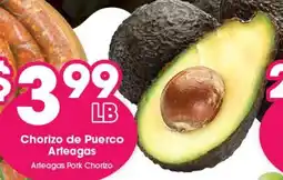 Arteagas Food Center Arteagas Pork Chorizo offer