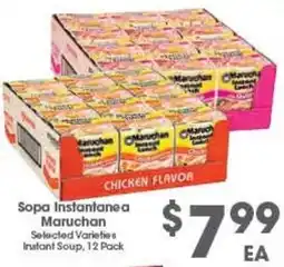 Arteagas Food Center Sopa Instantanea Maruchan offer