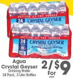 Arteagas Food Center Agua Crystal Geyser Drinking Water offer