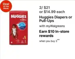 Walgreens Huggies Diapers or Pull-Ups offer