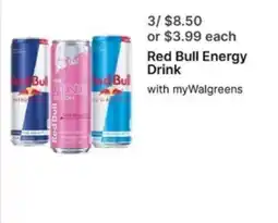 Walgreens Red Bull Energy Drink offer