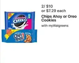 Walgreens Chips Ahoy or Oreo Cookies offer