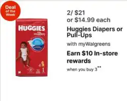 Walgreens Huggies Diapers or Pull-Ups offer