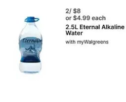 Walgreens Eternal Alkaline Water offer
