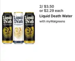 Walgreens Liquid Death Water offer