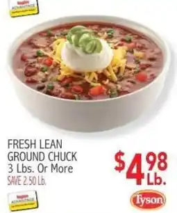 Ingles Markets Tyson Fresh Lean Ground Chuck offer