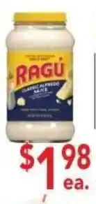Ingles Markets Ragu classical alfredo sauce offer
