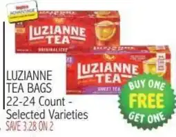 Ingles Markets Luzianne tea bags offer