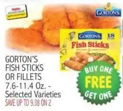 Ingles Markets Gorton's Fish Sticks or Fillets offer