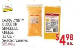 Ingles Markets Laura Lynn block or shredded cheese offer