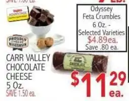 Ingles Markets Carr Valley chocolate cheese offer