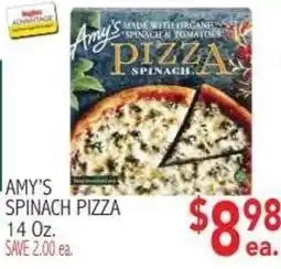 Ingles Markets Amy's spinach pizza offer