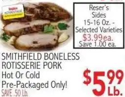 Ingles Markets Smithfield boneless rotisserie pork offer