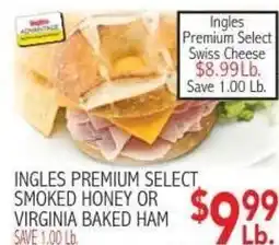 Ingles Markets Ingles premium select smoked honey or virginia baked ham offer