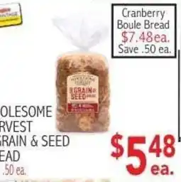 Ingles Markets Cranberry Boule Bread offer