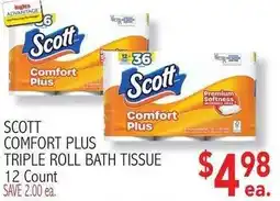 Ingles Markets Scott comfort plus triple roll bath tissue offer