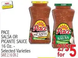 Ingles Markets Pace salsa or picante sauce offer