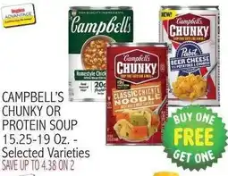 Ingles Markets Campbell's Chunky or Protein Soup offer