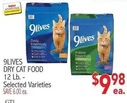 Ingles Markets 9lives dry cat food offer