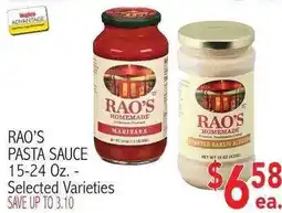 Ingles Markets Rao's pasta sauce offer