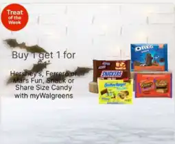 Walgreens Hershey's, Ferrero or Mars Fun, Snack or Share Size Candy offer