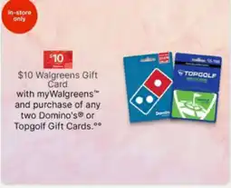 Walgreens Walgreens $10 Gift Card offer