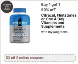 Walgreens One A Day Men's 50+ Multi offer