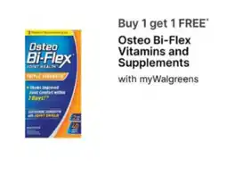 Walgreens Osteo Bi-Flex Vitamins and Supplements offer