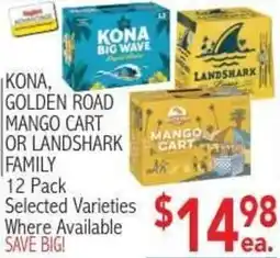Ingles Markets Kona, Golden Road Mango Cart or Landshark Family offer
