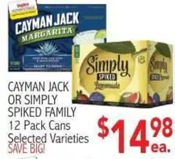 Ingles Markets Cayman Jack or Simply Spiked Family offer