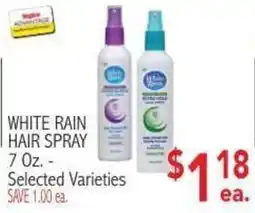 Ingles Markets White Rain hair spray offer