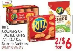Ingles Markets Ritz Crackers or Toasted Chips offer