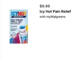 Walgreens Icy Hot Pain Relief offer