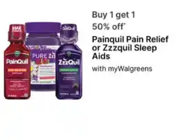 Walgreens Painquil Pain Relief or Zzzquil Sleep Aids offer