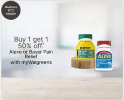 Walgreens Aleve or Bayer Pain Relief offer