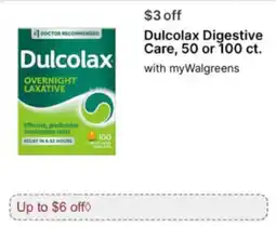 Walgreens Dulcolax Digestive Care offer