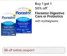 Walgreens Florastor Digestive Care or Probiotics offer