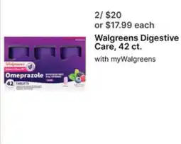 Walgreens Walgreens Digestive Care Omeprazole offer