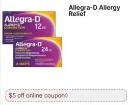 Walgreens Allegra-D Allergy Relief offer