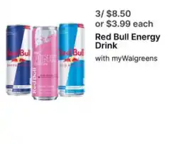 Walgreens Red Bull Energy Drink offer
