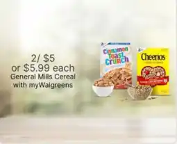 Walgreens General Mills Cereal offer