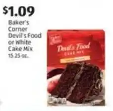 Baker's Corner Devil's Food or White Cake Mix