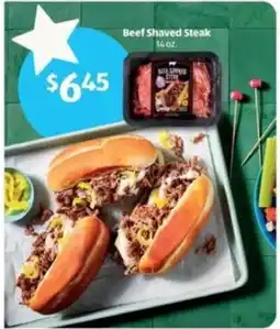 Aldi Beef Shaved Steak offer