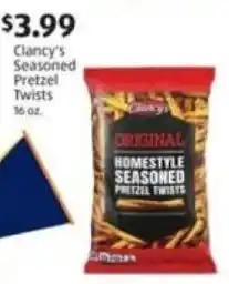 Clancy's seasoned pretzel twists