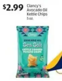 Aldi Clancy's avocado oil kettle chips offer