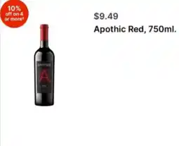 Walgreens Apothic Red offer