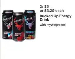 Walgreens Bucked Up Energy Drink offer